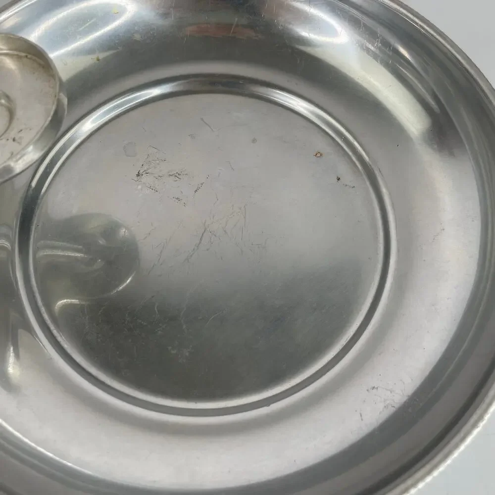 Vintage BW Buenilum Aluminum Serving Tray Bowl Chip and Dip